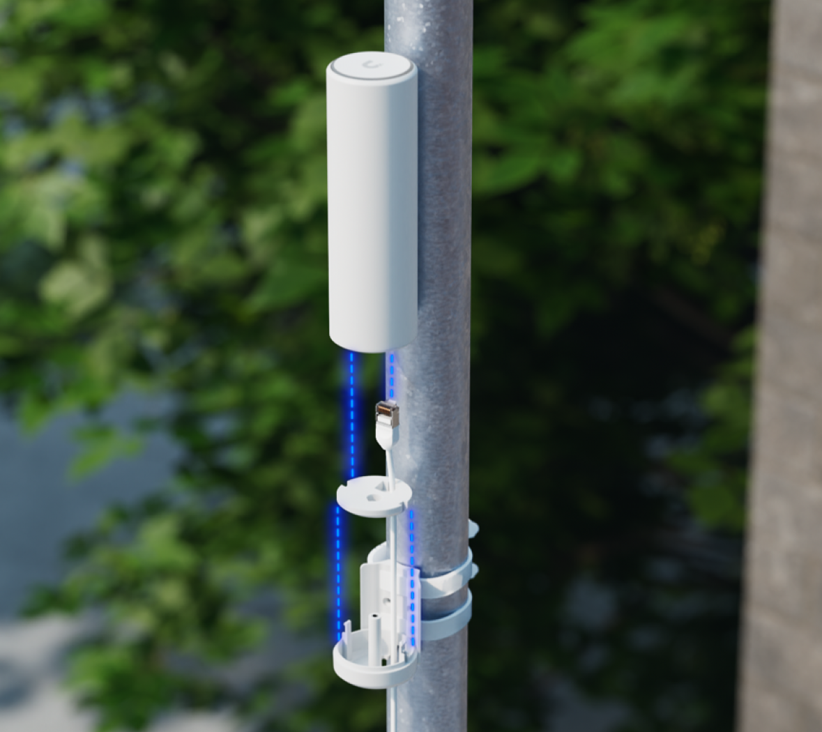 Ubiquiti | Ubiquiti U7-Mesh, Compact Indoor/Outdoor WiFi 7 AP, Integrated Long-Range Antenna System. | U7-Mesh - Image 4