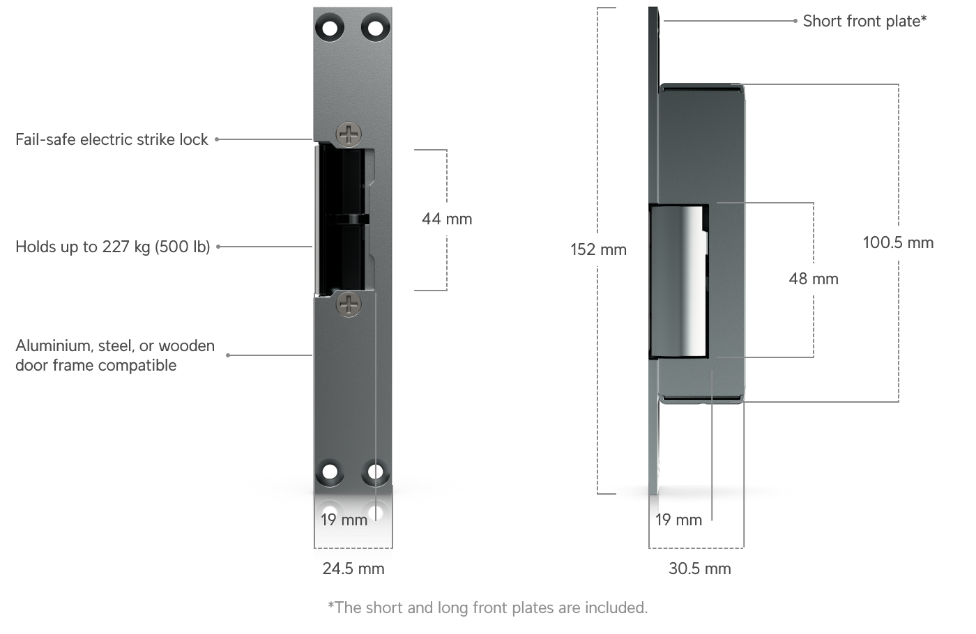 Ubiquiti | Ubiquiti Fail-Safe Strike Lock, Fail-Safe Electric Strike Lock, 8 mm Lock Slot Depth Support. | UACC-Lock-Strike-Safe-8mm - Image 1