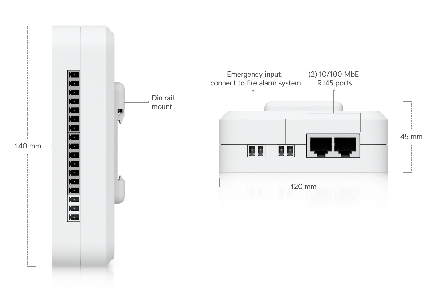 Ubiquiti | Ubiquiti Retrofit Hub, DC-powered Hub Supports Wiegand And OSDP Readers, Provides Entry And Exit Control For Up To Two Doors *Avail for Deal Reg* | UA-Retrofit-Hub-2 - Image 2