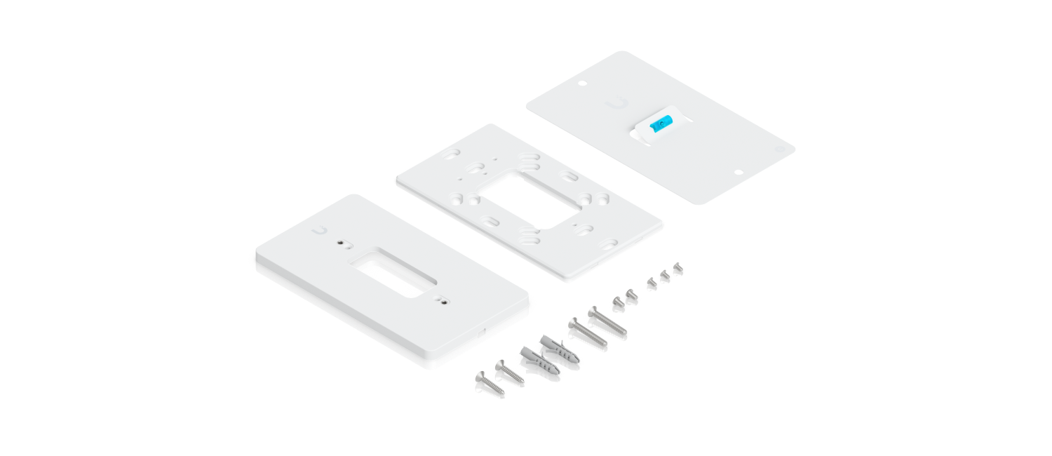Ubiquiti | Ubiquiti Doorbell Lite Gang Box Mounting Plate,Secure Mounting Plate, Installing Doorbell Lite, Flat, Angled Bracket Options, Standard Single-Gang Box | UACC-DBL-GB-Plate-W - Image 2