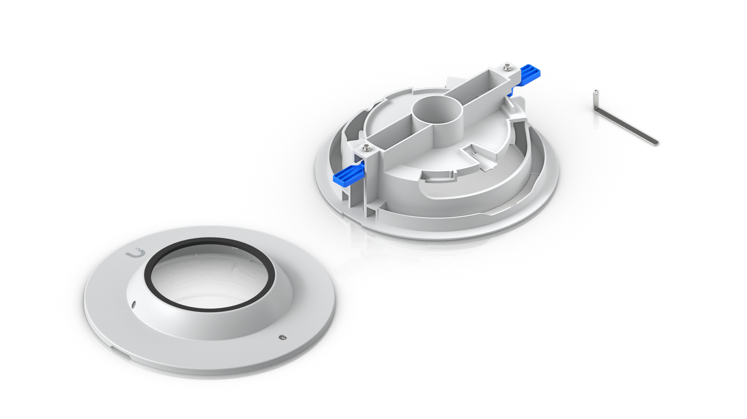 Ubiquiti | Ubiquiti UACC-Dome-FM-W, Dome Camera Mounting Accessory, Recessed Installation into Wall,  Ceiling, White. | UACC-Dome-FM-W - Image 1