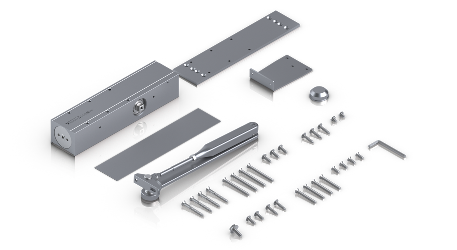 Ubiquiti | Ubiquiti Door Closer,A Mechanical Door Closer That Ensures Controlled Closure For Safety And Convenience, Adjustable Power Size EN 2~6, Surface Mount | UACC-DoorCloser - Image 1