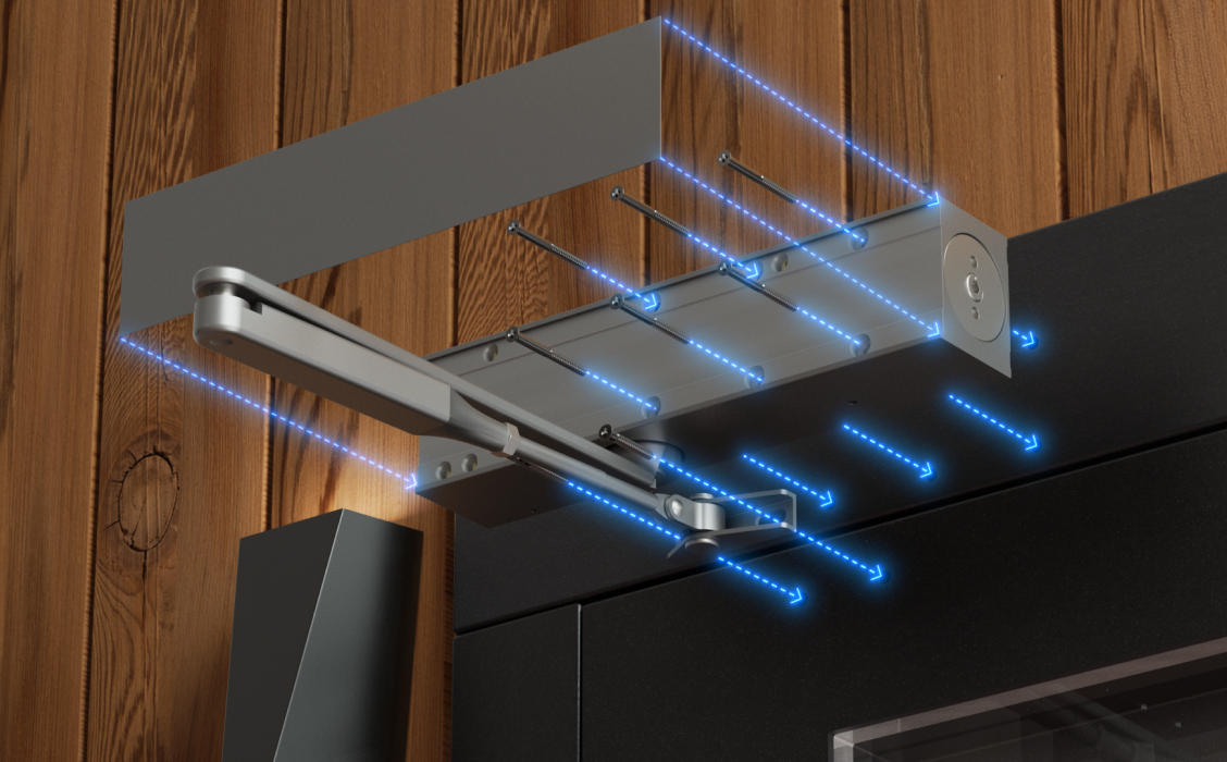Ubiquiti | Ubiquiti Door Closer,A Mechanical Door Closer That Ensures Controlled Closure For Safety And Convenience, Adjustable Power Size EN 2~6, Surface Mount | UACC-DoorCloser - Image 3