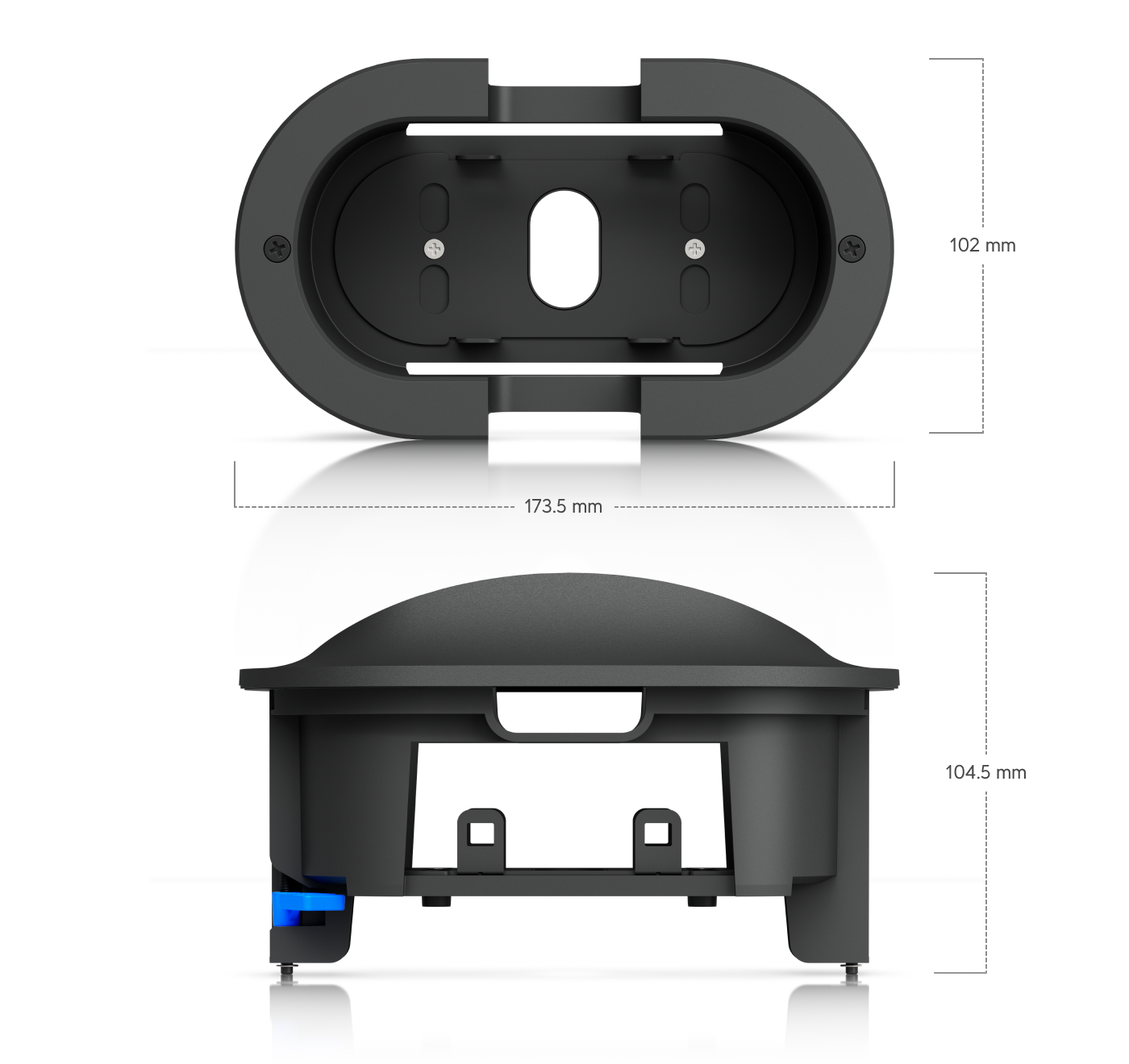 Ubiquiti | Ubiquiti G6 180 Camera Flush Mount,Black, G6 180 camera mounting accessory for recessed ceiling installation. | UACC-G6-180-FM-B - Image 1