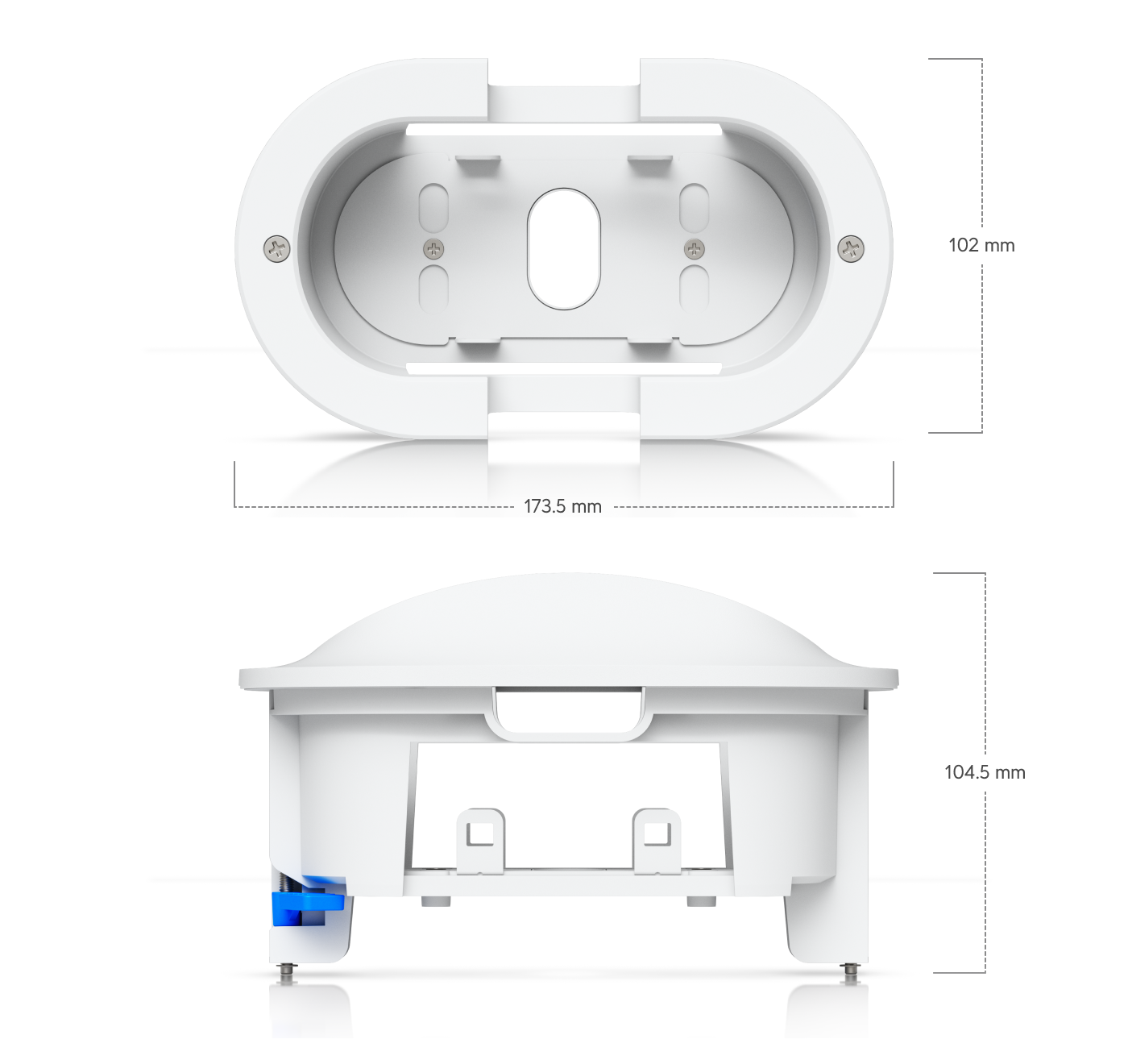 Ubiquiti | Ubiquiti G6 180 Camera Flush Mount, White, G6 180 Camera Mounting Accessory For Recessed Ceiling Installation. | UACC-G6-180-FM-W - Image 1