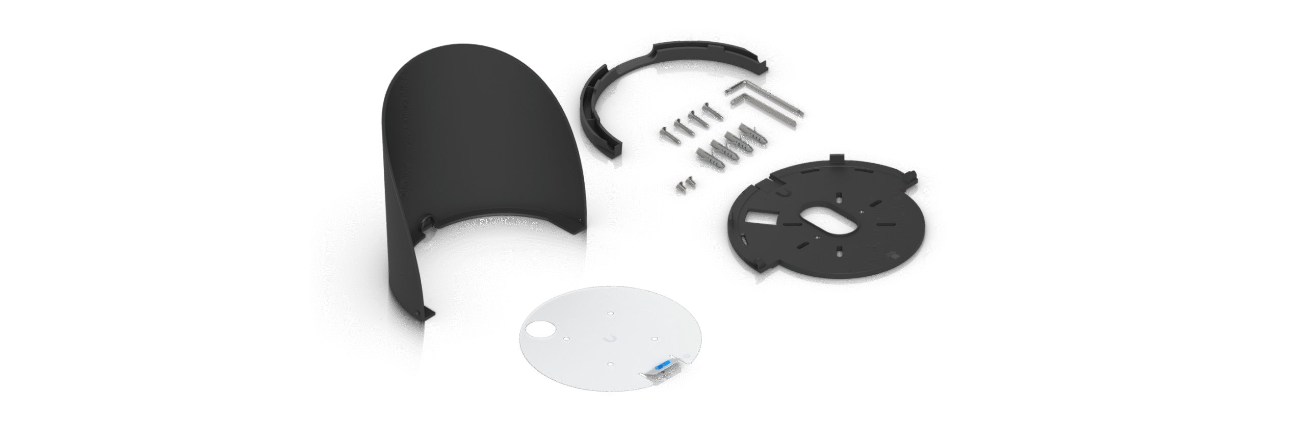 Ubiquiti | Ubiquiti G6 Dome Camera Weather Shield, Black, G6 Dome Camera Accessory, Optimal Image Quality, Protection Elements, Installed Outdoors, Wall, Pole. | UACC-G6-Dome-WS-B - Image 2