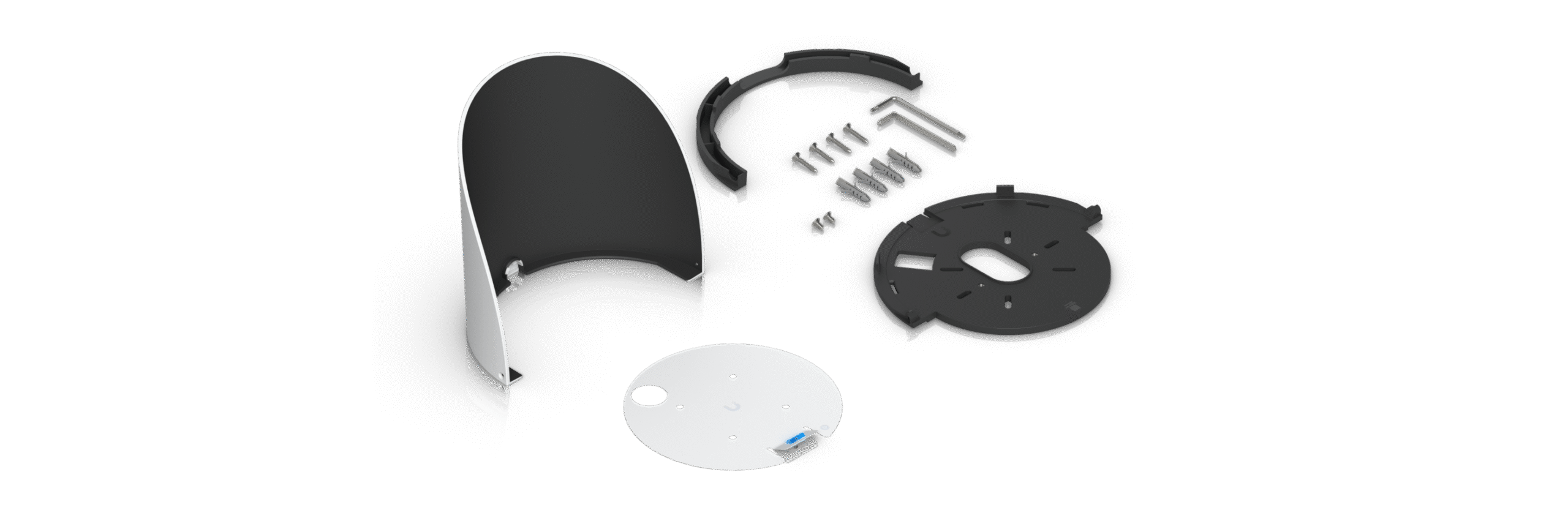 Ubiquiti | Ubiquiti G6 Dome Camera Weather Shield, White, G6 Dome Camera Accessory, Optimal image Quality, Protection Elements, Installed Outdoors, Wall, Pole. | UACC-G6-Dome-WS-W - Image 2