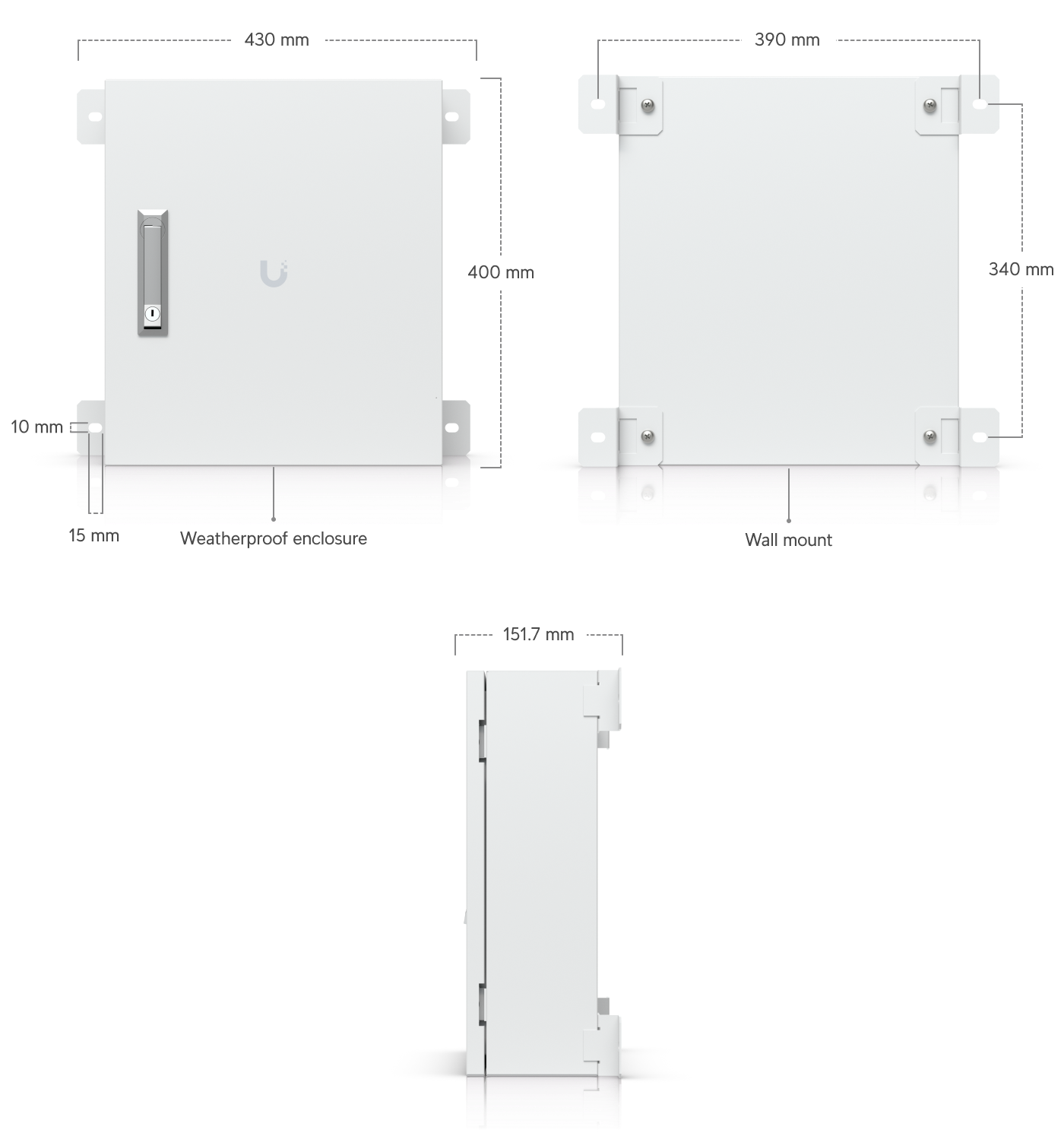 Ubiquiti | Ubiquiti Junction Utility,An Indoor/Outdoor Enclosure Designed For UniFi Access Hubs, Switches Accessories, IP55 | UACC-Junction-Utility - Image 1