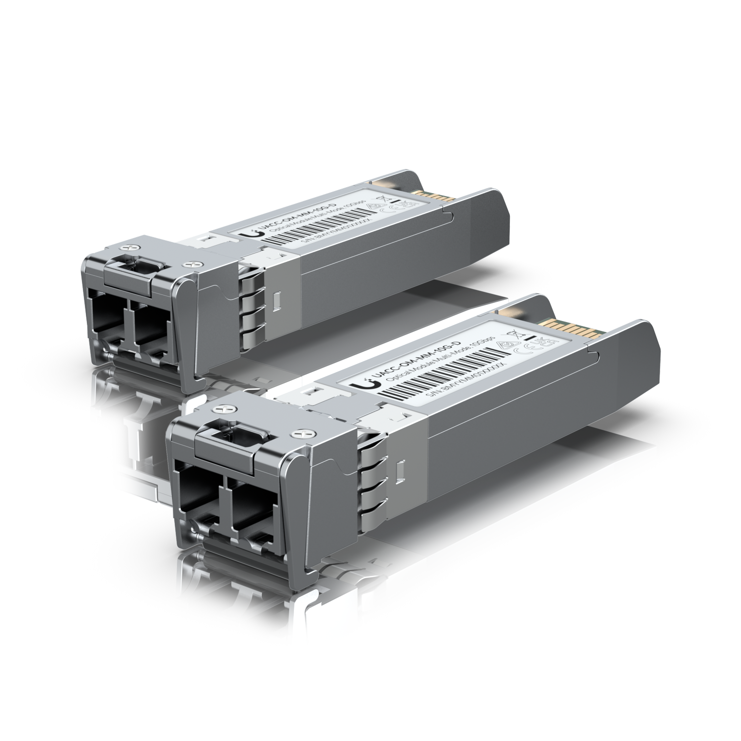 Ubiquiti | Ubiquiti UFiber 10Gbps Multi-Mode Optical Module, SFP+, Single Pack( One connector) , Duplex LC connector, Connection up to 300 m | UACC-OM-MM-10G-D - Image 1