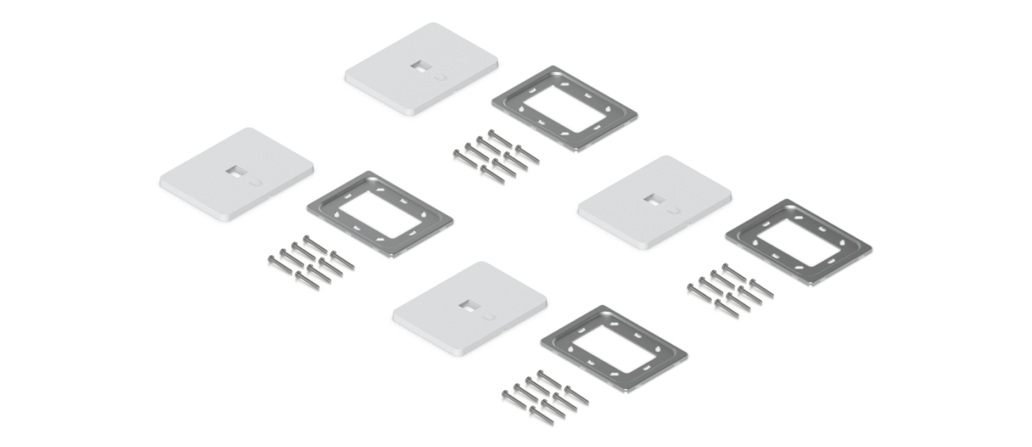 Ubiquiti | Ubiquiti Universal Paintable Keystone Wall Plate, 4-Pack, Universal Keystone Wall Plate, Paintable Cover For Clean, Customizable Finish. | UACC-WP-Keystone-H-1P - Image 1