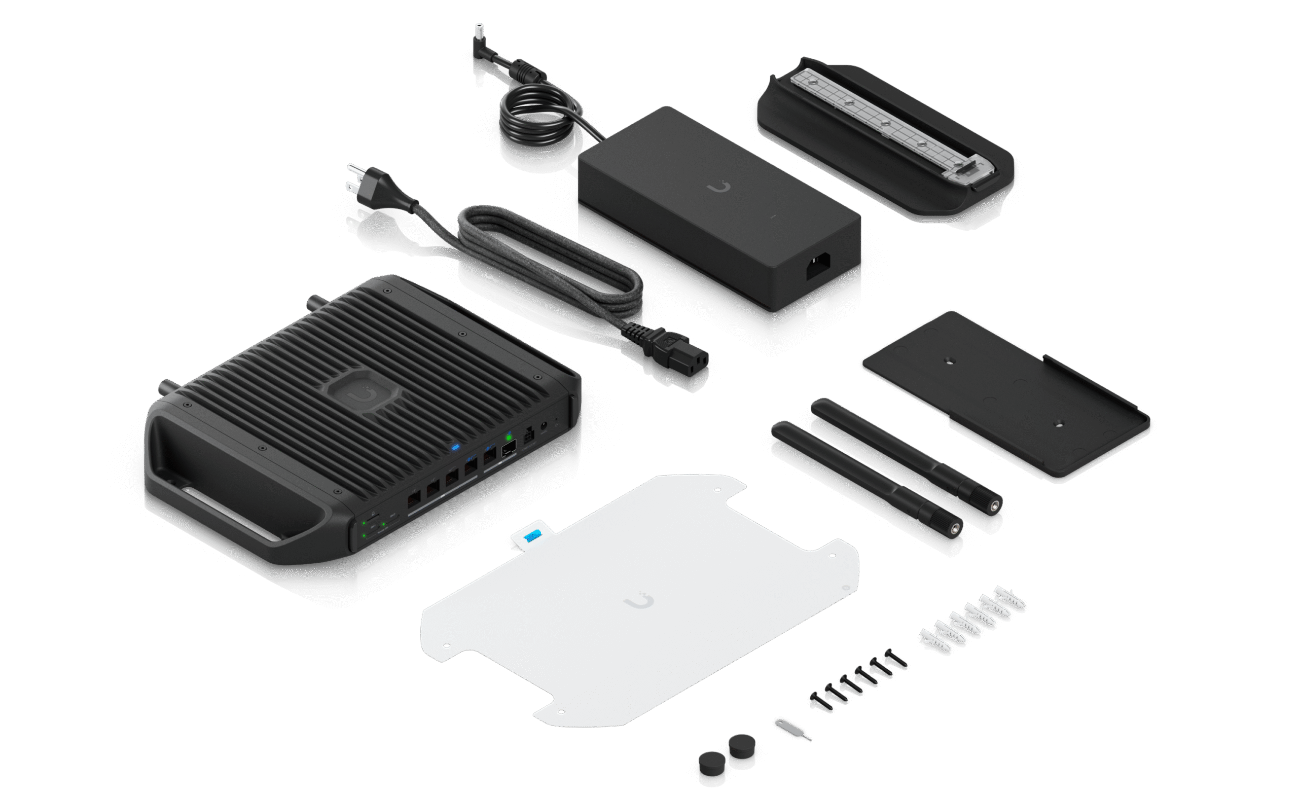 Ubiquiti | Ubiquiti Cloud Gateway Industrial,Ruggedized, Fanless 10 GbE UniFi Cloud Gateway Delivering 350W, High-Density PoE, Advanced Routing, MicroSD Storage. | UCG-Industrial - Image 2
