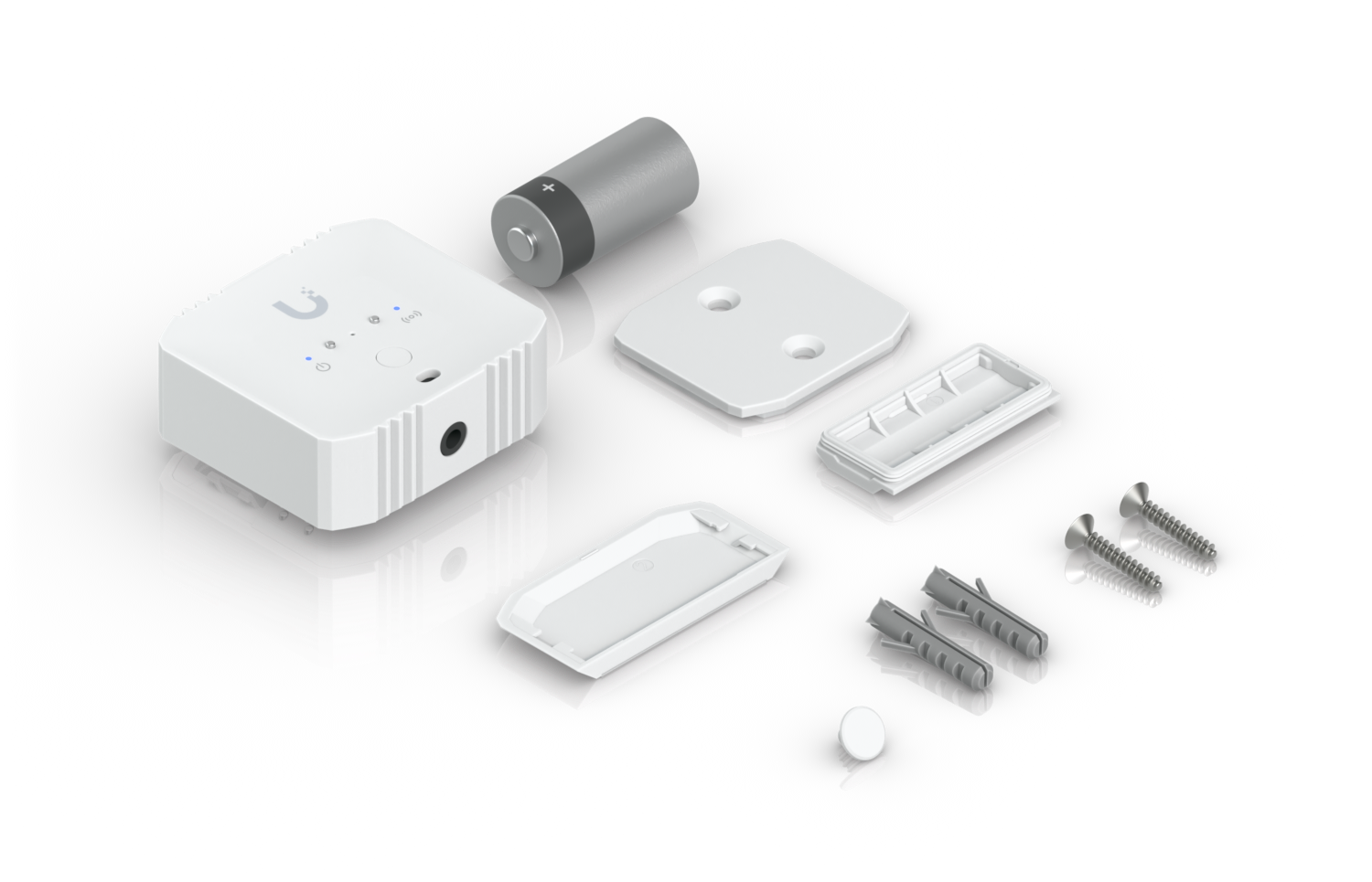 Ubiquiti | Ubiquiti Environmental Sensor, Battery-Powered SuperLink Sensor Detects Water Leaks, Temperature, Humidity, Ambient Light. | USL-Environmental - Image 2
