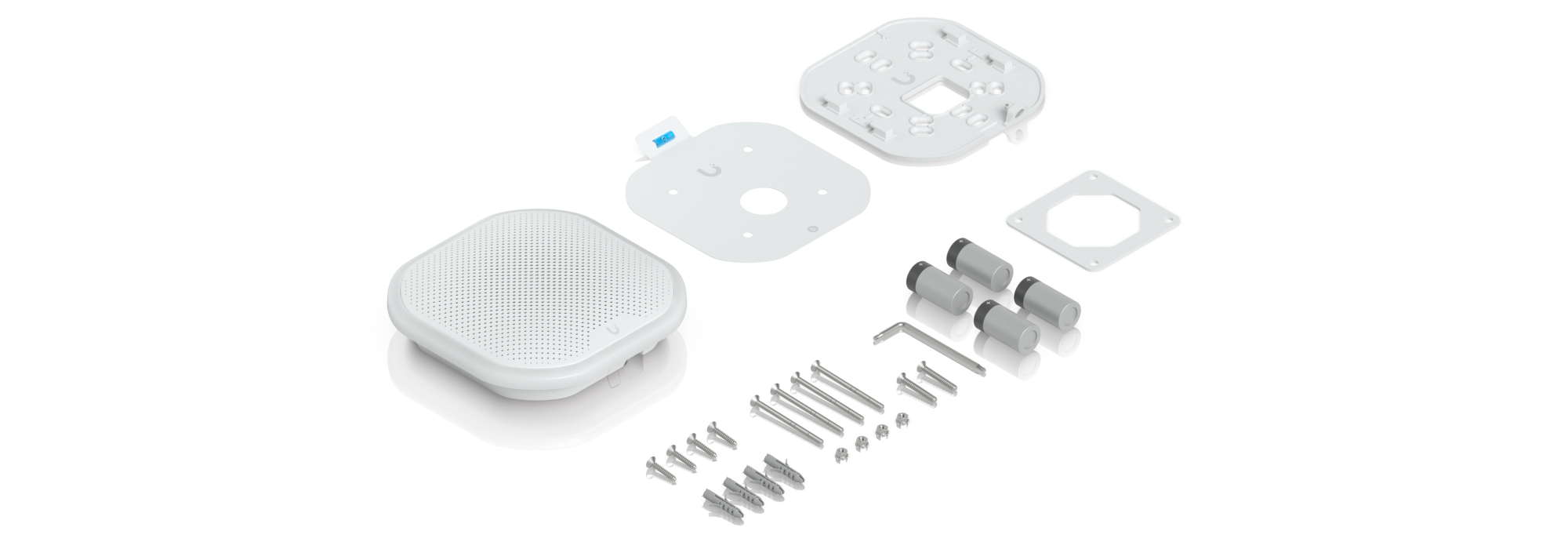 Ubiquiti | Ubiquiti Siren, White, All-weather SuperLink Siren Delivering 110 DB Alarm, Emergency LED Lighting Powered Using Battery, DC Input. | USL-Siren - Image 3