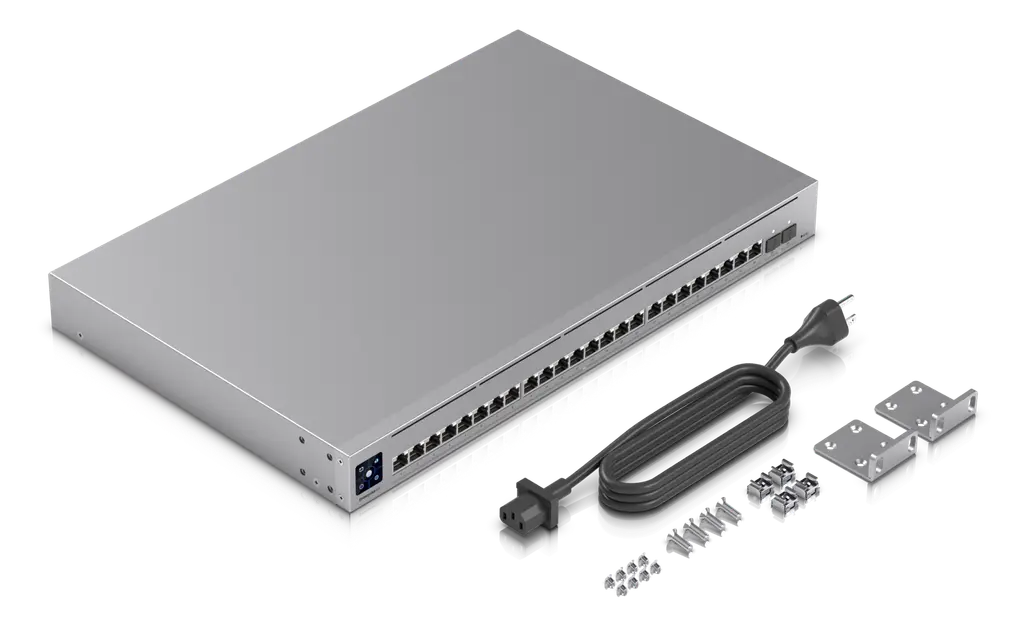Ubiquiti | Ubiquiti Switch Enterprise 24-port Switch 24x10GbE Ports, 2x 25G SFP28 Ports For Uplinks, Managed Layer 3 Switch, | USW-EnterpriseXG-24 - Image 2