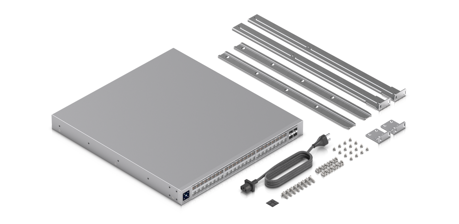 Ubiquiti | Ubiquiti Pro XG 48 PoE, Professional-grade, 48-port Layer 3 Etherlighting, PoE+++ Switch, (32) 10 GbE, (16) 2.5 GbE PoE, (4) 25G SFP28 Ports | USW-Pro-XG-48-PoE - Image 2
