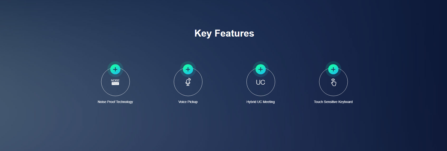 Yealink | Yealink CP930W Wireless DECT Conference Phone,Huddle Room With Up to 6 People,Noise Proof Technology,Voice Pickup,Hybrid UC Meeting,Touch Keyboard | CP930W - Image 4