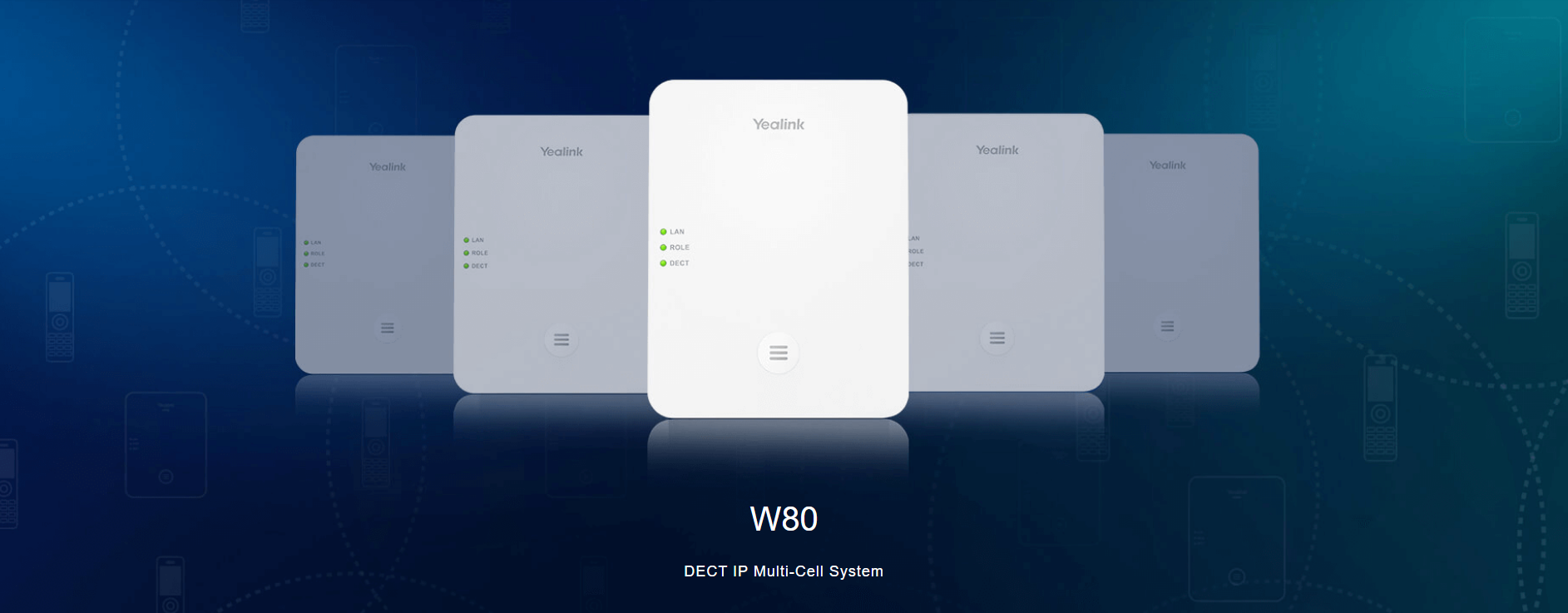 Yealink | Yealink W80-DM DECT IP Multi-Cell System consists of the DECT Manager W80DM (A W80B - IPY-W80B - is required for this set to work) | W80B-DM - Image 1